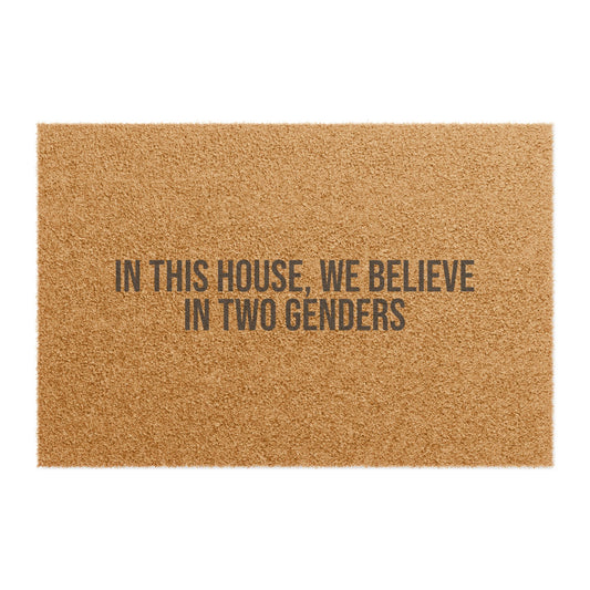 'In This House' Doormat — Two Genders