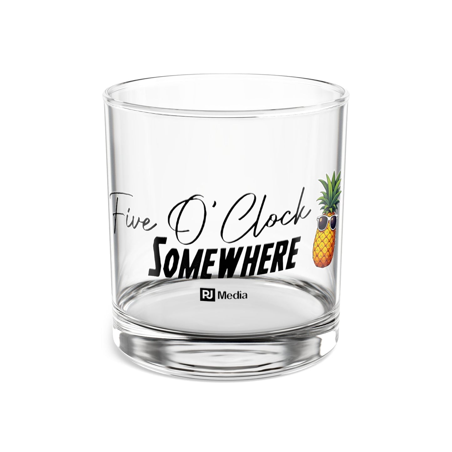 Five O'Clock Somewhere Rocks Glass